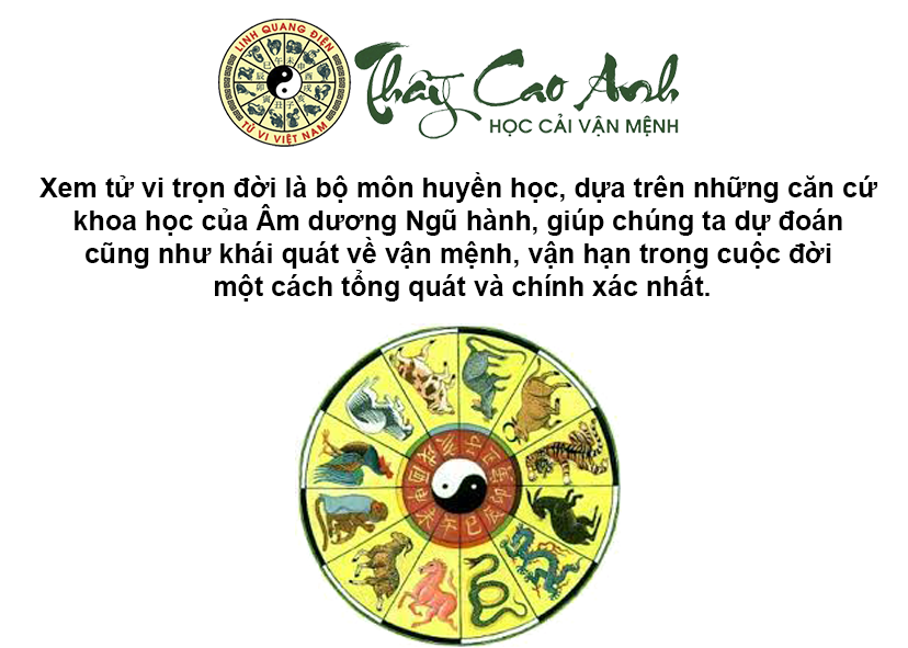 Xem tử vi trọn đời của 12 con giáp chính xác nhất